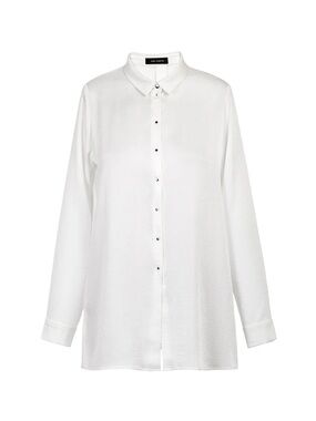 Cop.Copine Sz 38 (US M) Erable - 1 White Shirt Splitted Back Long Sleeves